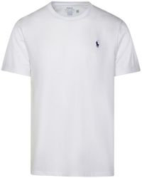 Polo Ralph Lauren - T-shirt In Cotone Bianca - Lyst