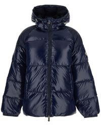 Pyrenex - 'Sten' Down Jacket With Drawstring Hood And Logo Patch - Lyst