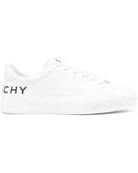 Givenchy - Logo-print Leather Sneakers - Lyst