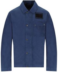 Barbour - International Workers Casual Cobalt Blue Jacket - Lyst