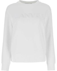 Lanvin - Cotton Sweatshirt - Lyst