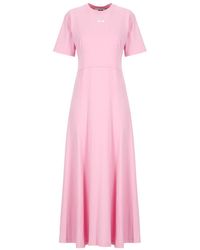 MSGM - Cotton Dress - Lyst