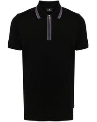 PS by Paul Smith - Half Zip Polo Shirt - Lyst