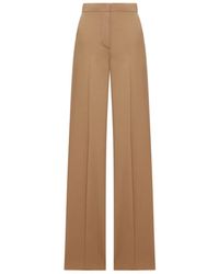 Max Mara - Straight-Leg Light Wool Trousers - Lyst