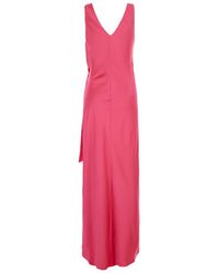 Pinko - Long Dress Wit Knot - Lyst