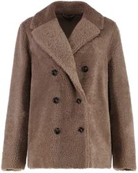 Max Mara - Futura Double-Breasted Peacoat - Lyst