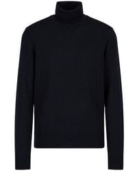 Emporio Armani - Wool High-neck Sweater - Lyst
