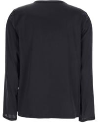 Plain - Long Sleeves Blouse - Lyst
