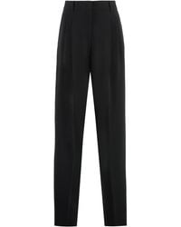 Max Mara - Latina High-Waist Crêpe Trousers - Lyst