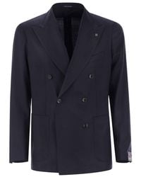 Tagliatore - Double-Breasted Virgin Wool Jacket - Lyst