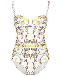 Tory Burch - One Piece Swimsuit With Print - Lyst