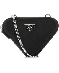 Prada - Brushed Leather Mini Bag - Lyst