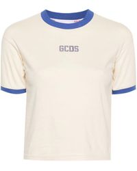 Gcds - T-Shirt With Rhinestones - Lyst