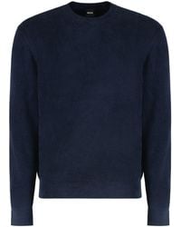 BOSS - Sweater Regular Fit With A Ribbed Velvet Effect - Lyst