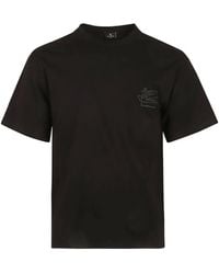 Etro - T-shirts And Polos Black - Lyst