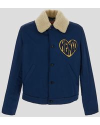 KENZO Heart Jacket in Blue for Men | Lyst