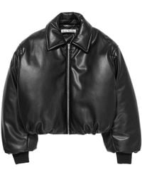 Acne Studios - Faux Leather Bomber Jacket - Lyst