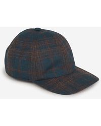 Isaia - Checkered Wool Cap - Lyst
