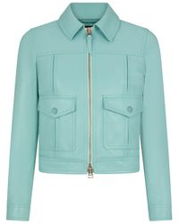 Tom Ford - Cropped Leather Jacket - Lyst