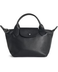 Longchamp - Bag With Black Leather 'xs Le Pliage Xtra' Handle - Lyst