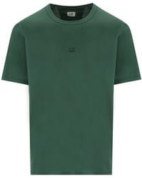 C.P. Company - Light Jersey 70/2 Duck Green T-shirt - Lyst