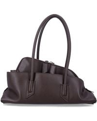 The Attico - Calf Leather Asymmetric La Passeggiata Tote Bag - Lyst