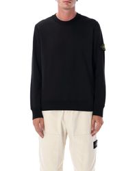 Stone Island - Organic Cotton Crewneck Sweatshirt - Lyst