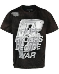 Who Decides War - Printed Cotton T-shirt - Lyst