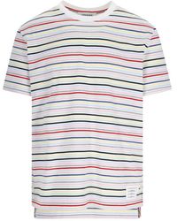 Thom Browne - Polo Striped T-shirt - Lyst