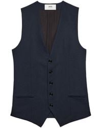 Ami Paris - Ami Paris Tailored Wool Vest Waistcoat - Lyst