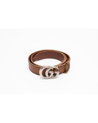 Gucci Gg-logo Leather 3cm Belt in Black Men - Lyst