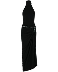 Coperni - Black Polyester Suspended American Neckline Dress - Lyst