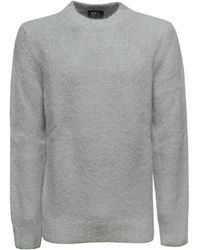 A.P.C. - Long Sleeved Knitted Jumper - Lyst