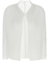 Issey Miyake - 'wooly Pleats-56' Cardigan - Lyst