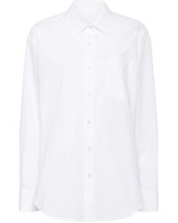 Alexander Wang - Boyfriend Shirt With Logo Flag Tag - Lyst