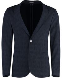Emporio Armani - Single-Breasted Blazer Jacket - Lyst