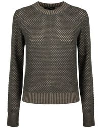 Fabiana Filippi - Virgin Wool Mesh Sweater - Lyst