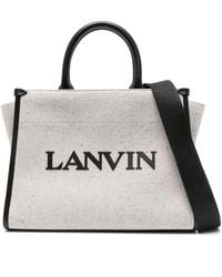 Lanvin - Logo-embossed Tote Bag - Lyst