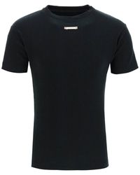 Maison Margiela - Ribbed Cotton T-shirt - Lyst