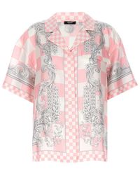 Versace - Printed Silk Bowling Shirt - Lyst