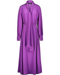 Rochas - Long Dress In Crepe De Chine Clothing - Lyst