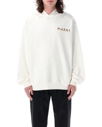 Marni - Hoodie With Back Print - Lyst