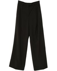 Sportmax - Wool Wide-Leg Trousers - Lyst
