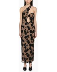 ROTATE BIRGER CHRISTENSEN - Midi Dress With Flowers And Beads - Lyst