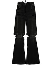 The Attico - Lunghi High-Rise Wide-Leg Jeans - Lyst