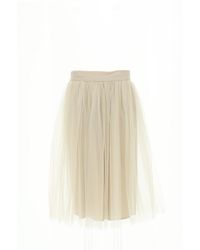 antonella rizza Emily Distressed-detail Skirt in Brown - Lyst