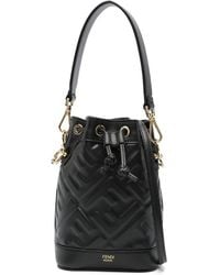 Fendi - Mini Embossed Bucket Handbag - Lyst