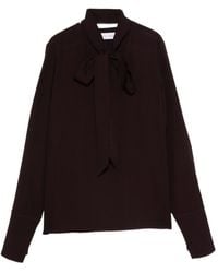 Raquel Diniz - Burgundy Long-Sleeved Blouse - Lyst