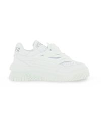 Versace - Medusa Leather Low-top Sneakers - Lyst
