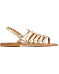 K. Jacques - Homere Leather Flat Sandals - Lyst